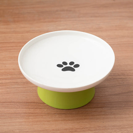 Elevated Ceramic Cat Bowl – Anti-Vomit & Comfortable Eating