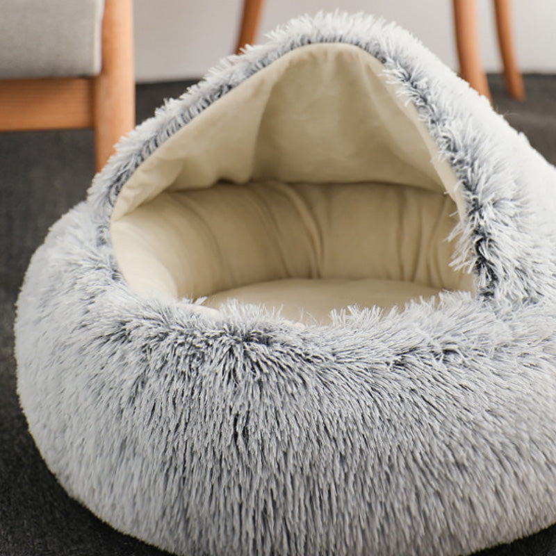 Warm Semi-Enclosed Cat Cave Bed