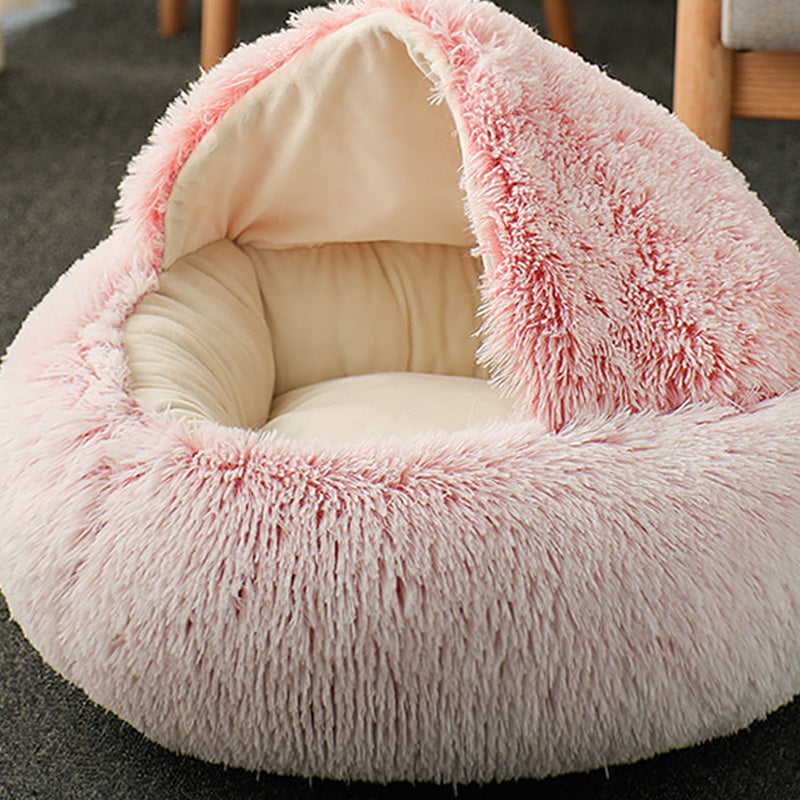 Warm Semi-Enclosed Cat Cave Bed