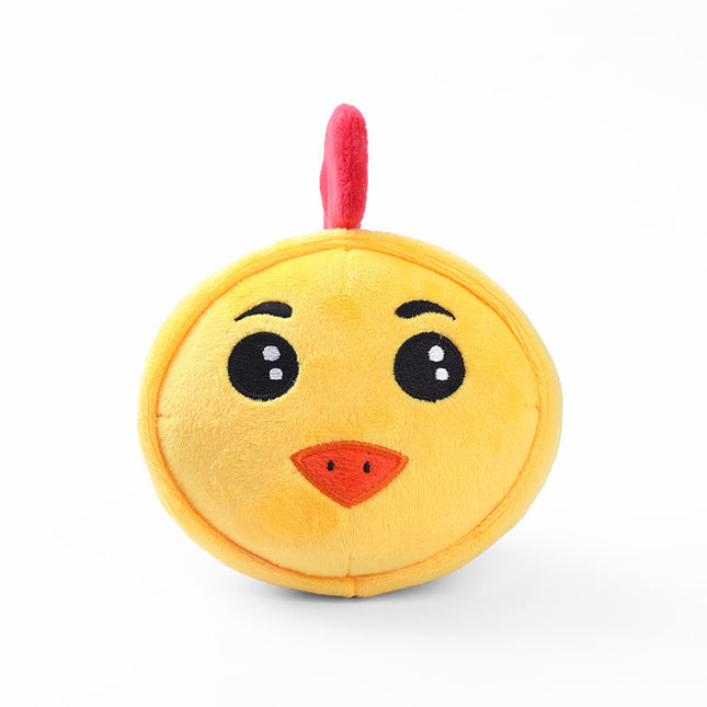 Cartoon Plush Dog Toy – Squeaky & Bite-Resistant