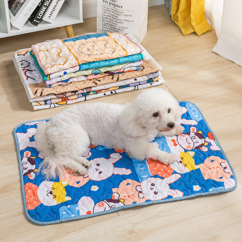 Breathable & Non-Slip Pet Bed Liner cotton sleep mat for dog