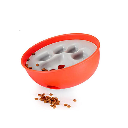 Paw Print Slow Feeder Bowl – Anti-Choking Design