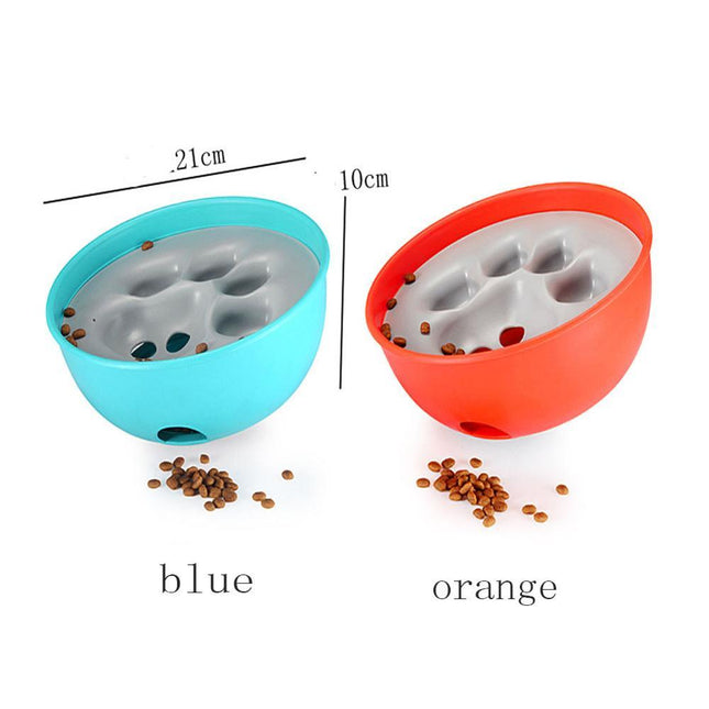 Paw Print Slow Feeder Bowl – Anti-Choking Design