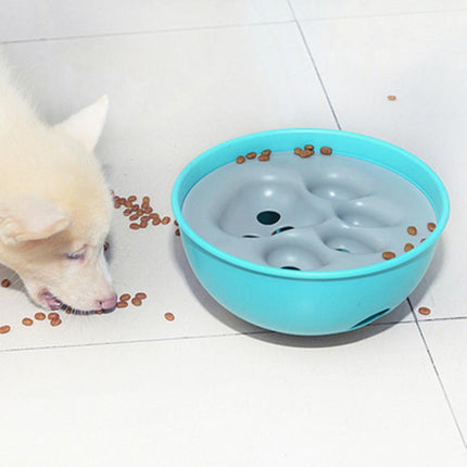 Paw Print Slow Feeder Bowl – Anti-Choking Design