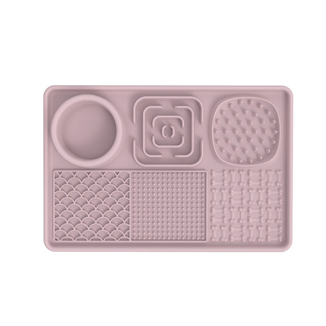 Multi-Section Slow Feeder Lick Mat for Dogs & Cats