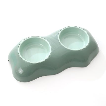 Double Pet Bowl Set – Egg Yolk Design