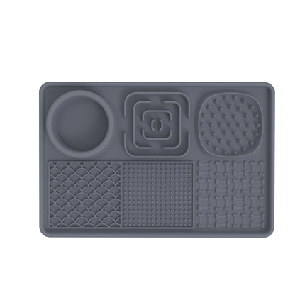 Multi-Section Slow Feeder Lick Mat for Dogs & Cats