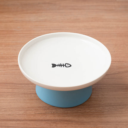 Elevated Ceramic Cat Bowl – Anti-Vomit & Comfortable Eating