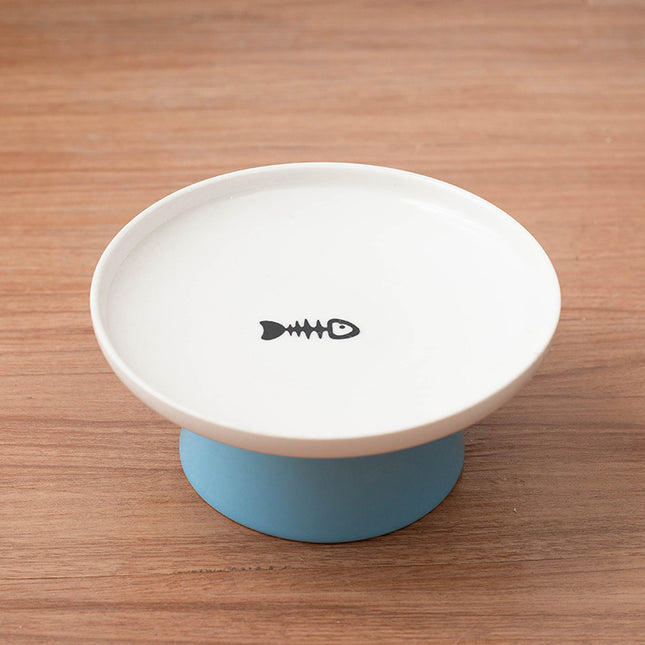 Elevated Ceramic Cat Bowl – Anti-Vomit & Comfortable Eating