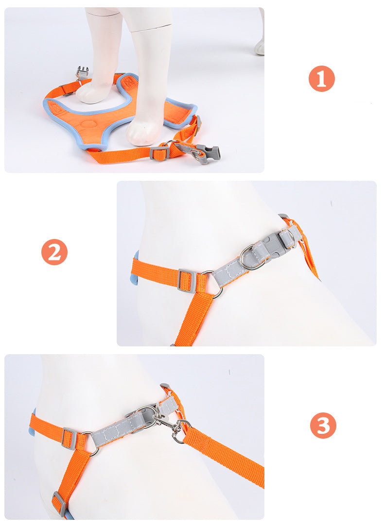 No-Pull Reflective Dog Harness with Leash