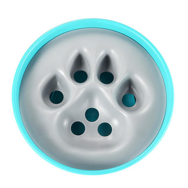 Paw Print Slow Feeder Bowl – Anti-Choking Design