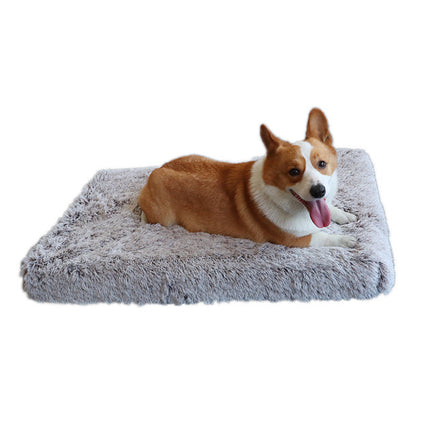 Plush Square Pet Cushion – Soft Washable Bed for Cats & Small Dogs