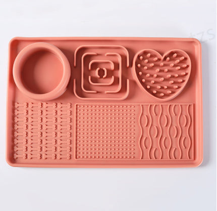 Multi-Section Slow Feeder Lick Mat for Dogs & Cats