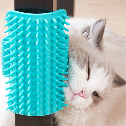 Cat Corner Groomer – Self-Massage Wall Brush for Hair Removal