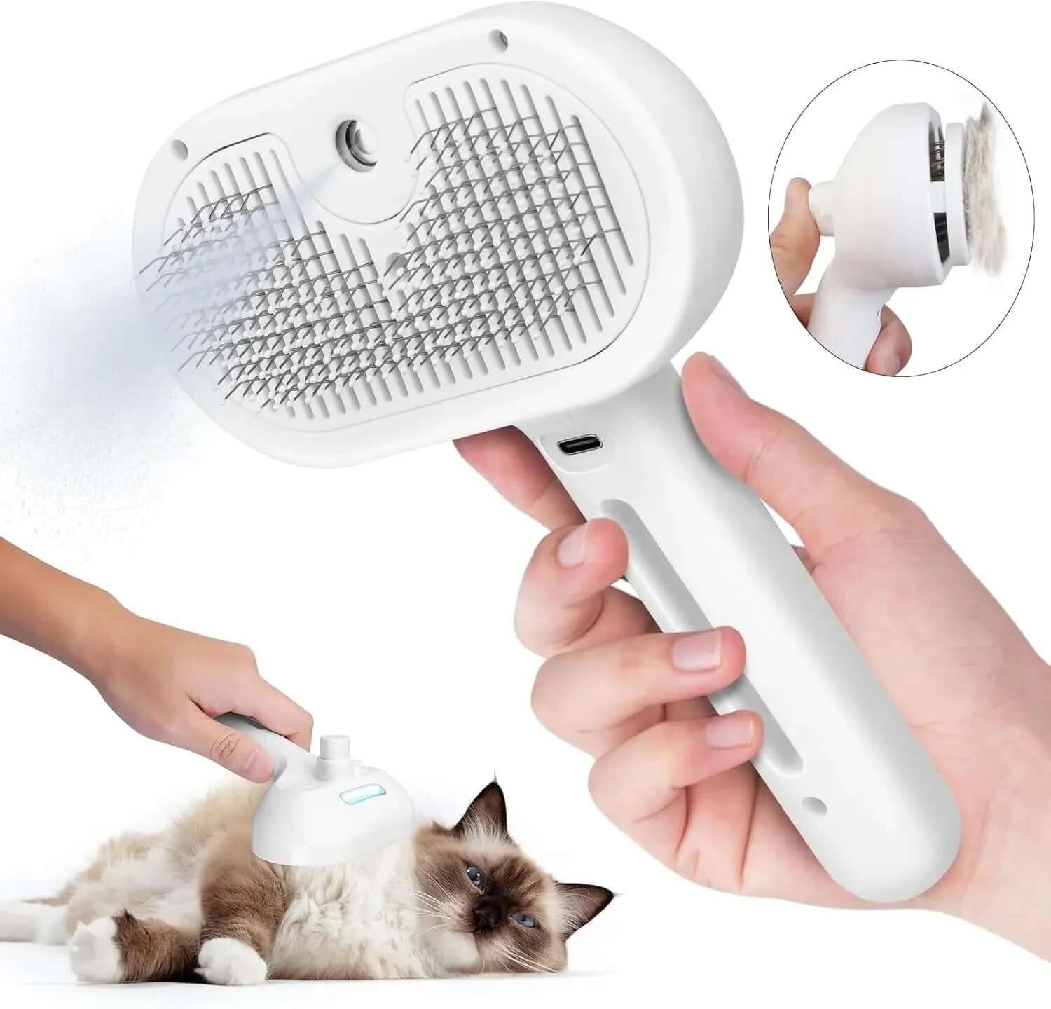 Pets Spray Hair Comb Pet Hair Remover Cleaning Brush