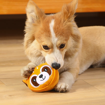 Cartoon Plush Dog Toy – Squeaky & Bite-Resistant