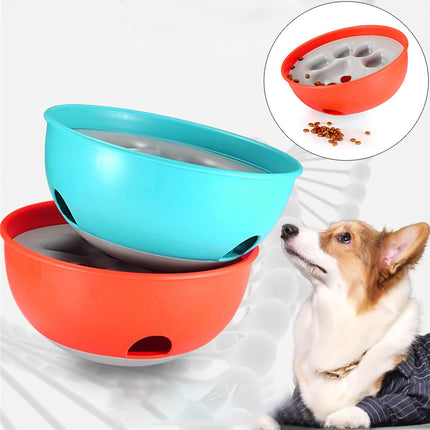 Paw Print Slow Feeder Bowl – Anti-Choking Design