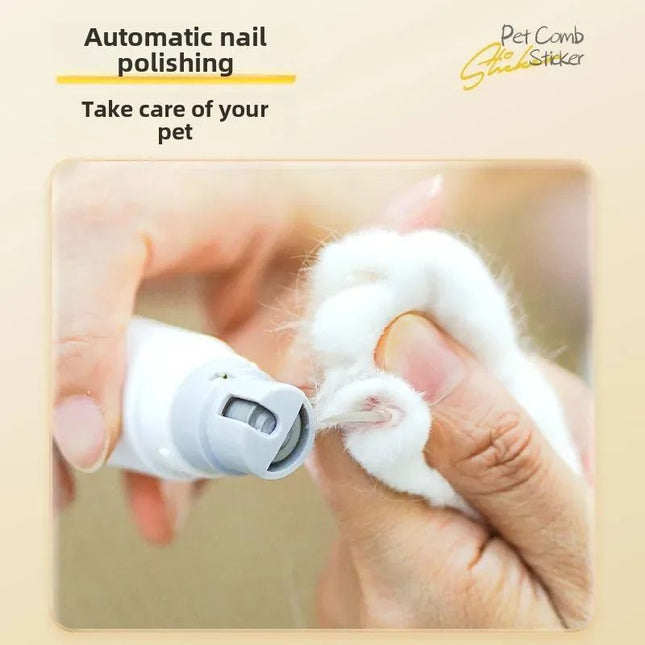 2-in-1 Electric Pets: Nail Trimmer & Soft Brush – Care & Relax Your Furry
