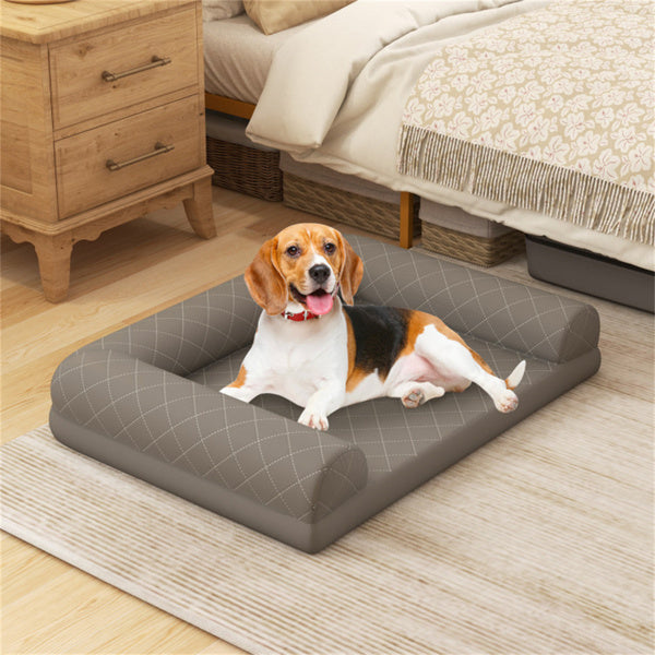Premium Orthopedic Dog Bed – Supportive & Calming Comfort for All Dogs (Gray, Large)