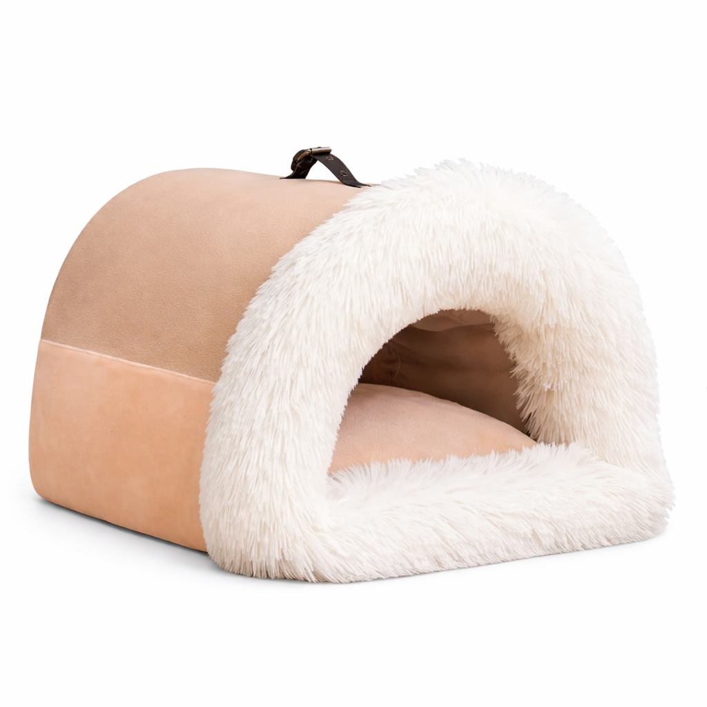 Fluffy Pet Cave – Cozy Calming Cat Bed