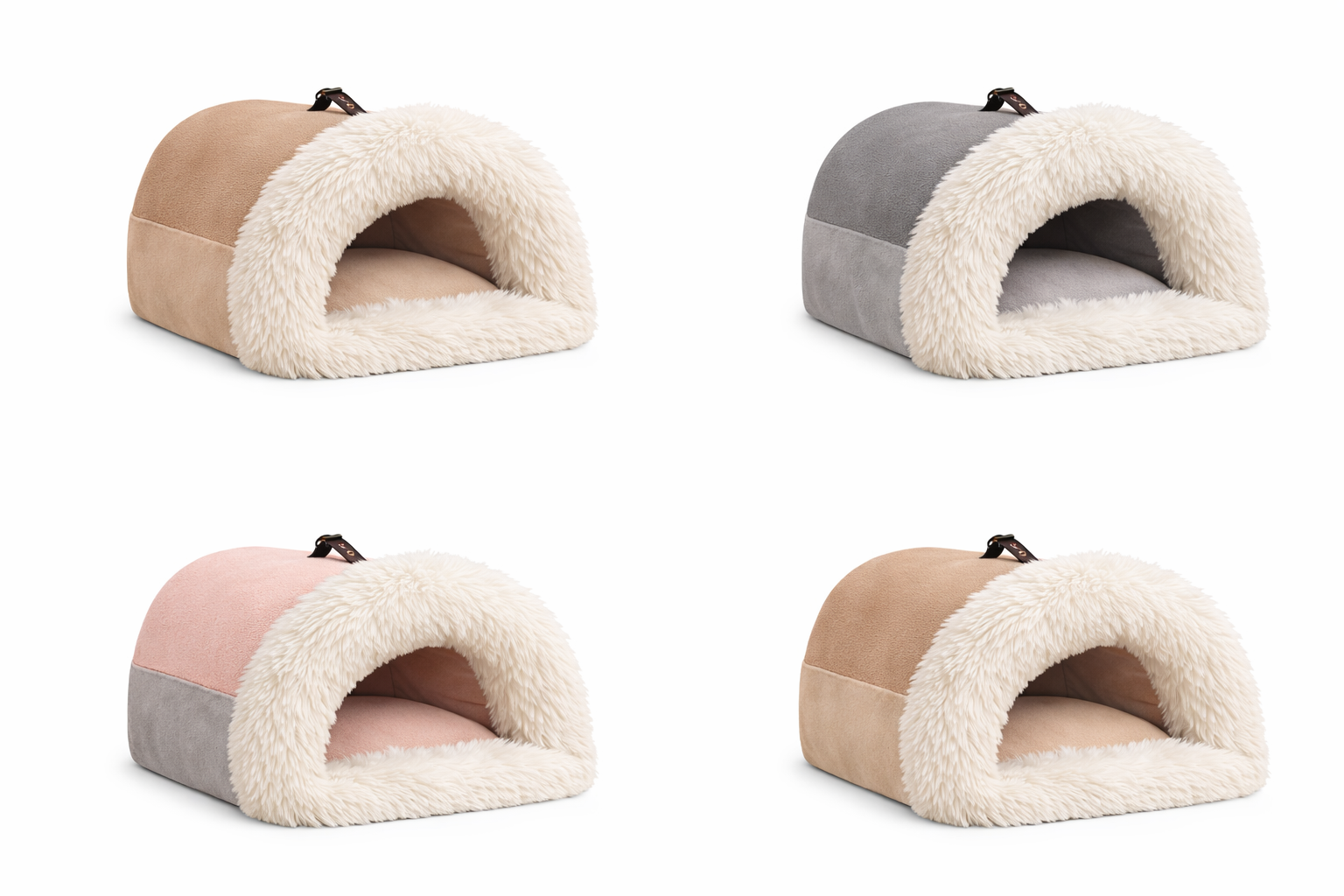Fluffy Pet Cave – Cozy Calming Cat Bed