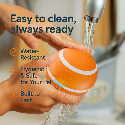 Smart Cat Toy Ball – USB Rechargeable Self-Rotating Interactive Ball