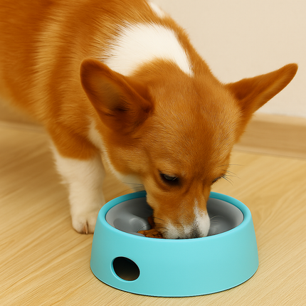 Paw Print Slow Feeder Bowl – Anti-Choking Design