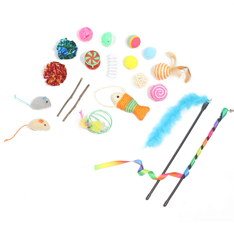 3-Way Cat Tunnel with Toy Ball