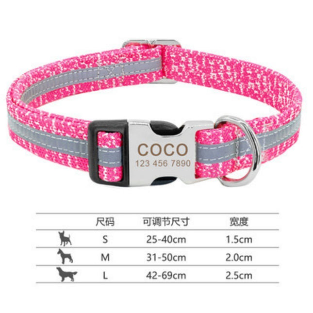 Pet ID Necklace – Personalized Tag Collar to Protect Your Furry Friend