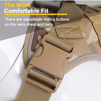 No-Pull Reflective Dog Harness – Secure Fit for Medium & Large Dogs