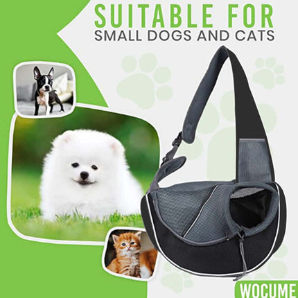 Portable Pet Travel Bag – Crossbody Carrier for Dogs & Cats (Outdoor, Lightweight)