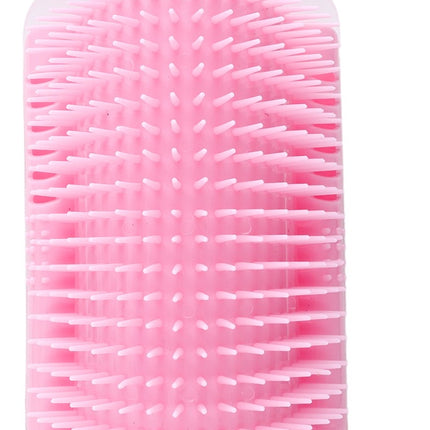 Corner Grooming Massager for Cats – Self-Rubbing Brush Station