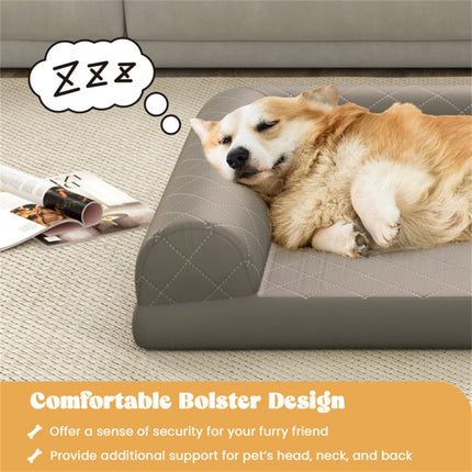 Premium Orthopedic Dog Bed – Supportive & Calming Comfort for All Dogs (Gray, Large)