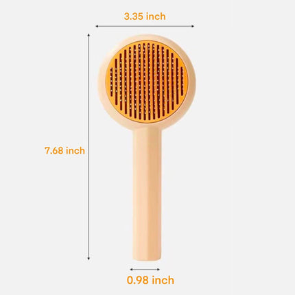 2-in-1 Self-Cleaning Grooming Brush for Cats & Dogs – Massage, Detangle & Fur Remover”