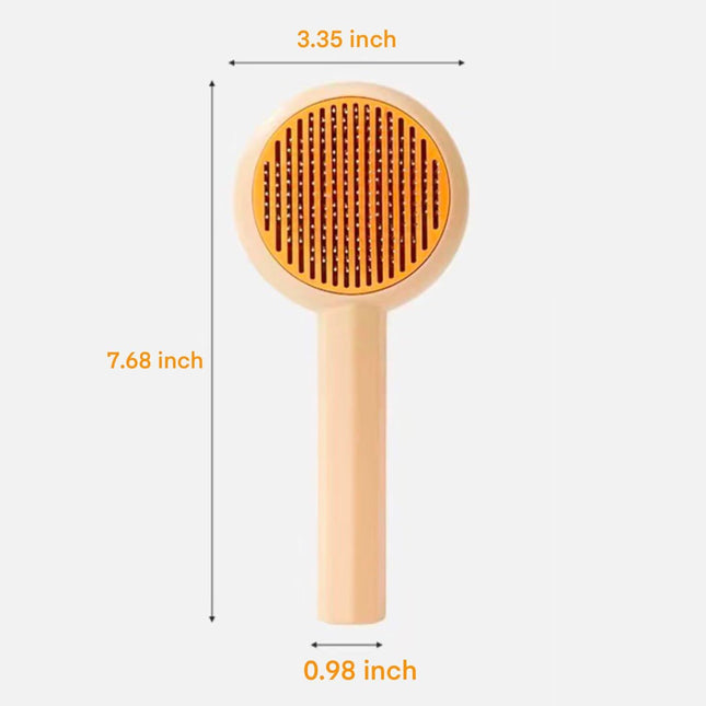 2-in-1 Self-Cleaning Grooming Brush for Cats & Dogs – Massage, Detangle & Fur Remover”