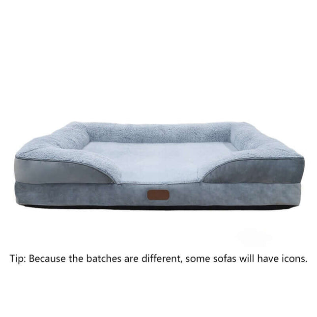 Orthopedic Dog Bed with Bolsters Waterproof & Washable Comfort Sofa