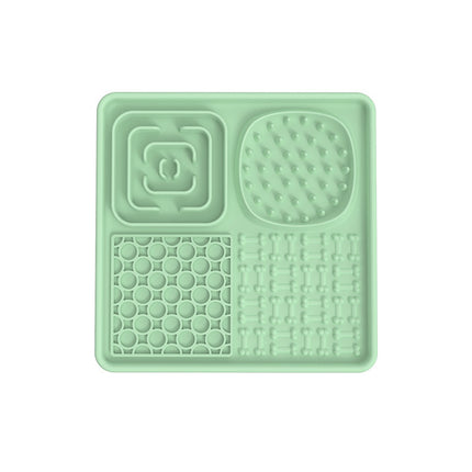 Multi-Section Slow Feeder Lick Mat for Dogs & Cats